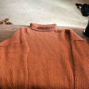 American Eagle Outfitters Burnt Orange Knit Sweater